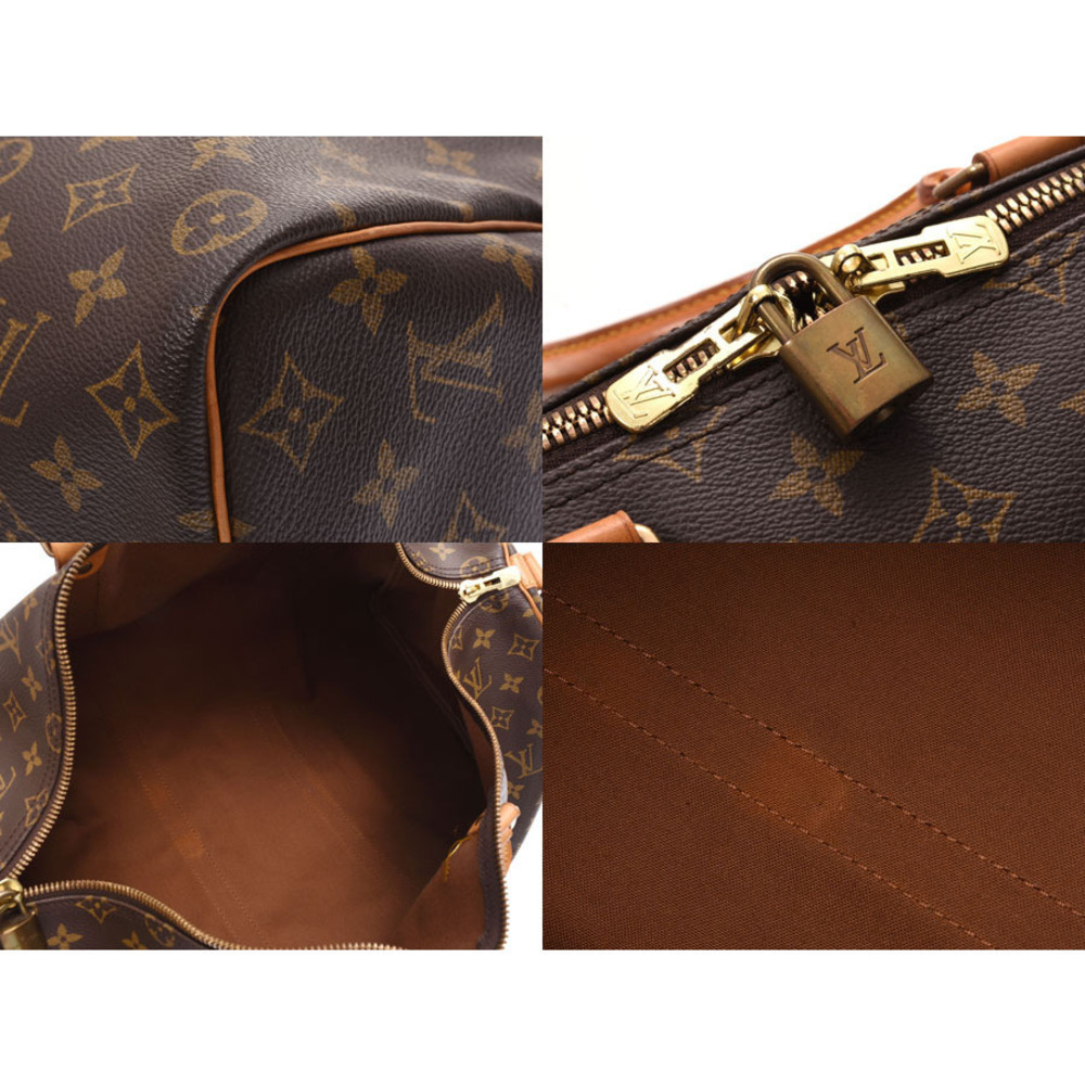 Louis Vuitton Monogram Keepall Bandouliere Brown Leather Boston Bag Strap - Picture 8 of 11